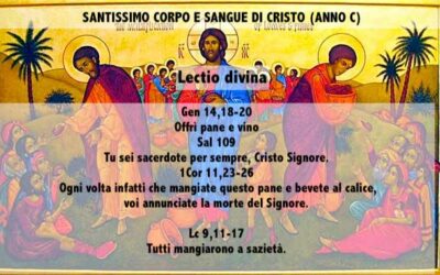 SANTISSIMO CORPO E SANGUE DI CRISTO (ANNO C) – Lectio divina￼