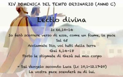 XIV DOMENICA DEL TEMPO ORDINARIO (ANNO C) – Lectio divina￼