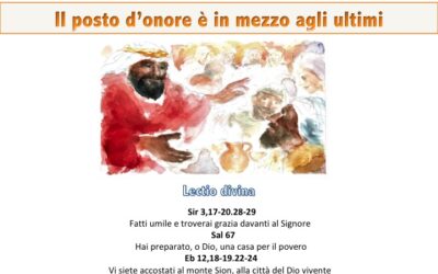 XXII DOMENICA DEL TEMPO ORDINARIO (ANNO C) – Lectio Divina￼