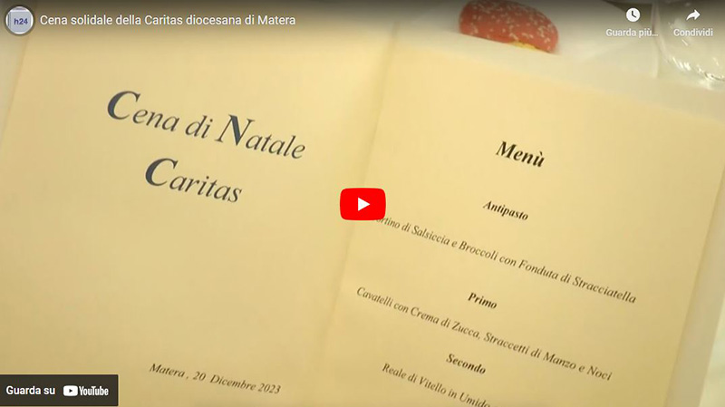 Cena solidale della Caritas diocesana di Matera