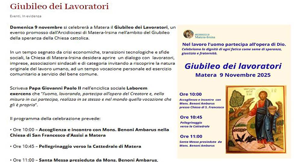 Giubileo dei Lavoratori