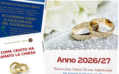 Percorsi di preparazione al Matrimonio – Vicaria MATERA – Anno 2026/27