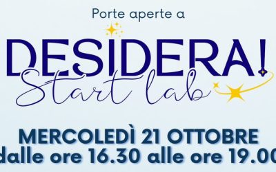 Desidera! Start Lab, mercoledì 21 ottobre a Matera un pomeriggio per conoscere lo spazio del Progetto Policoro dedicato ai giovani